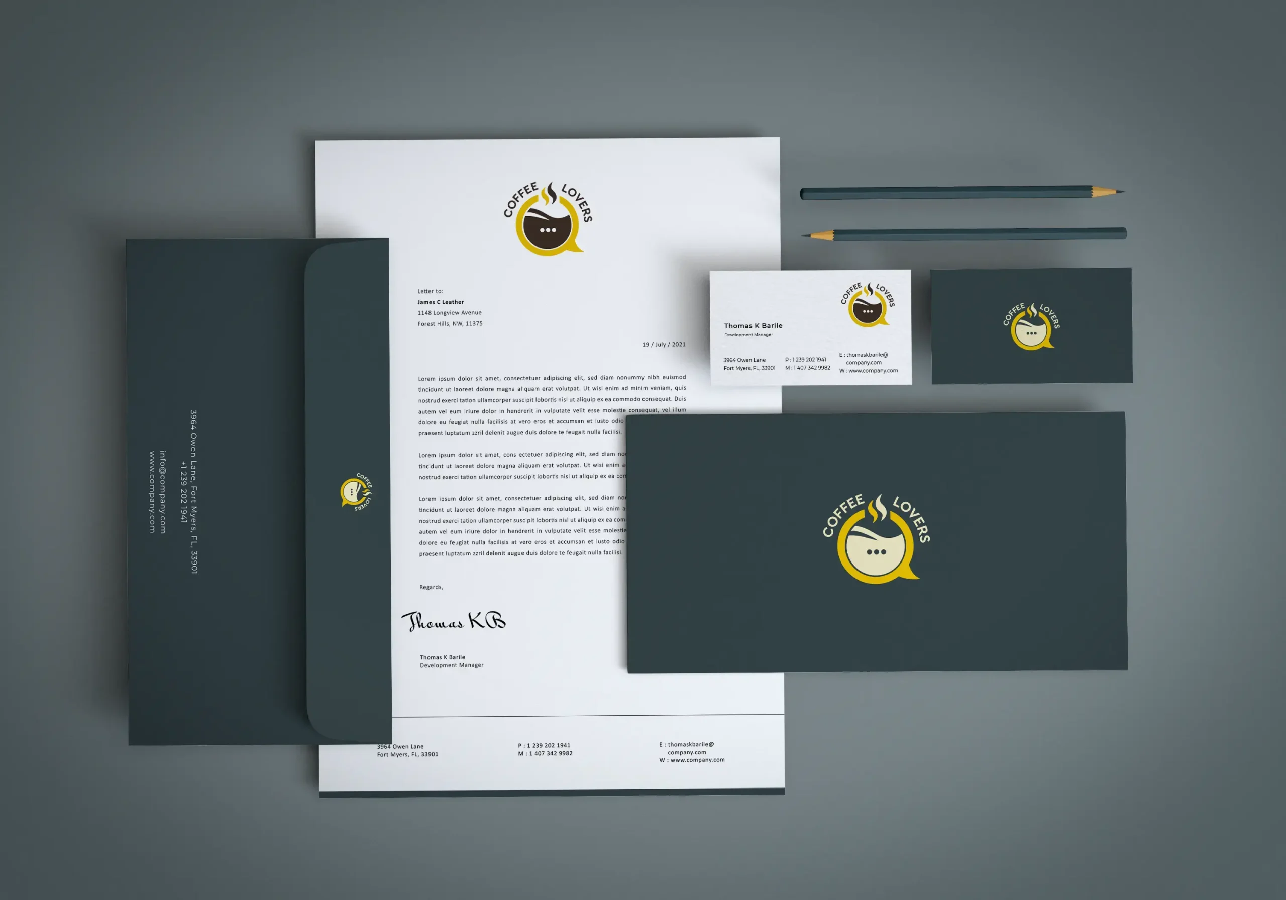 mockup for brand identity